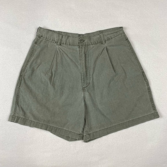 Vintage American Eagle Outfitters Shorts Size 32 Green High Rise Outdoors 90s - Picture 1 of 10